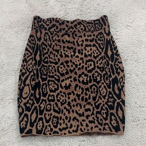 Alberto Makali leopard print skirt